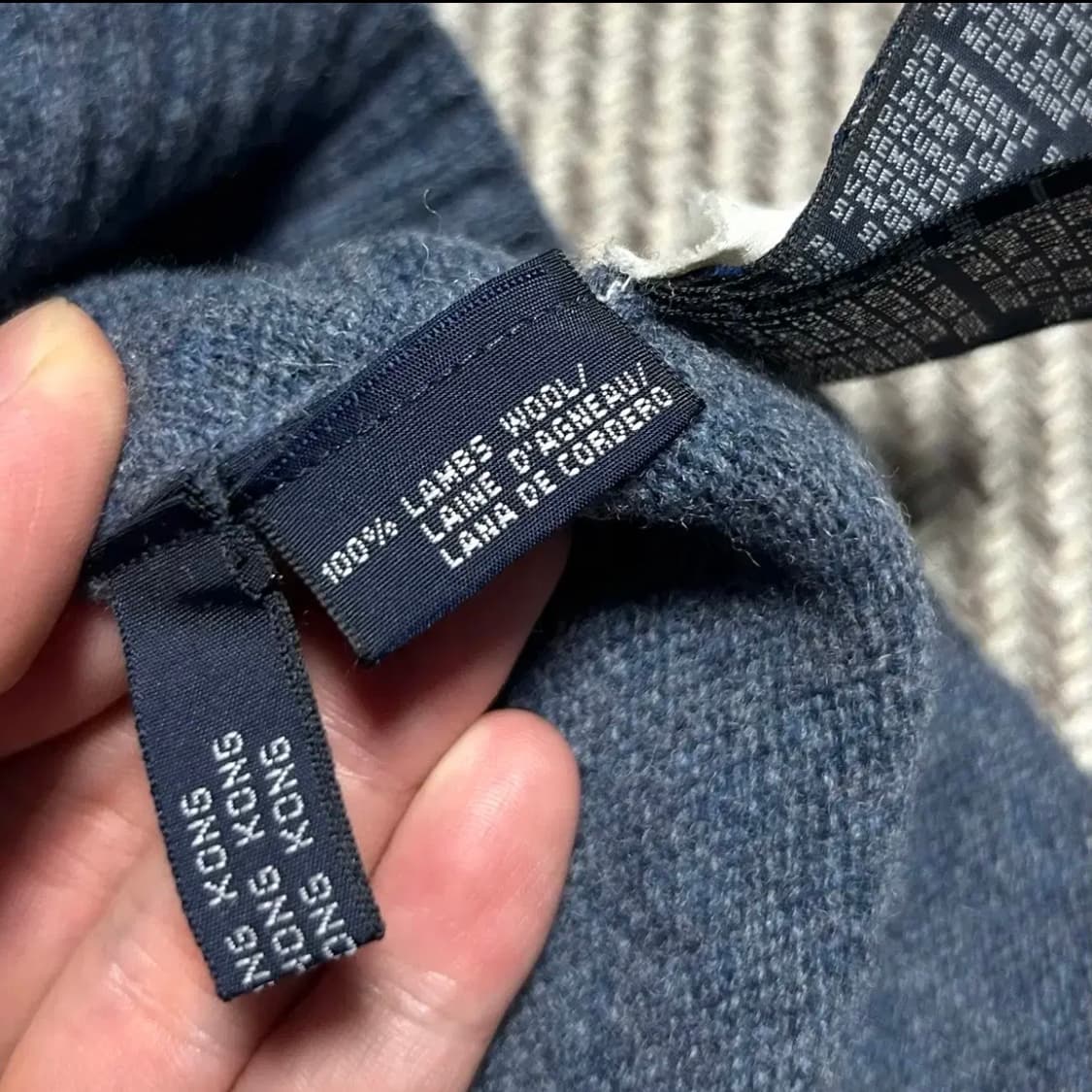 [L] Tommy 타미힐피거 램스울 브이넥 니트 상품이미지5