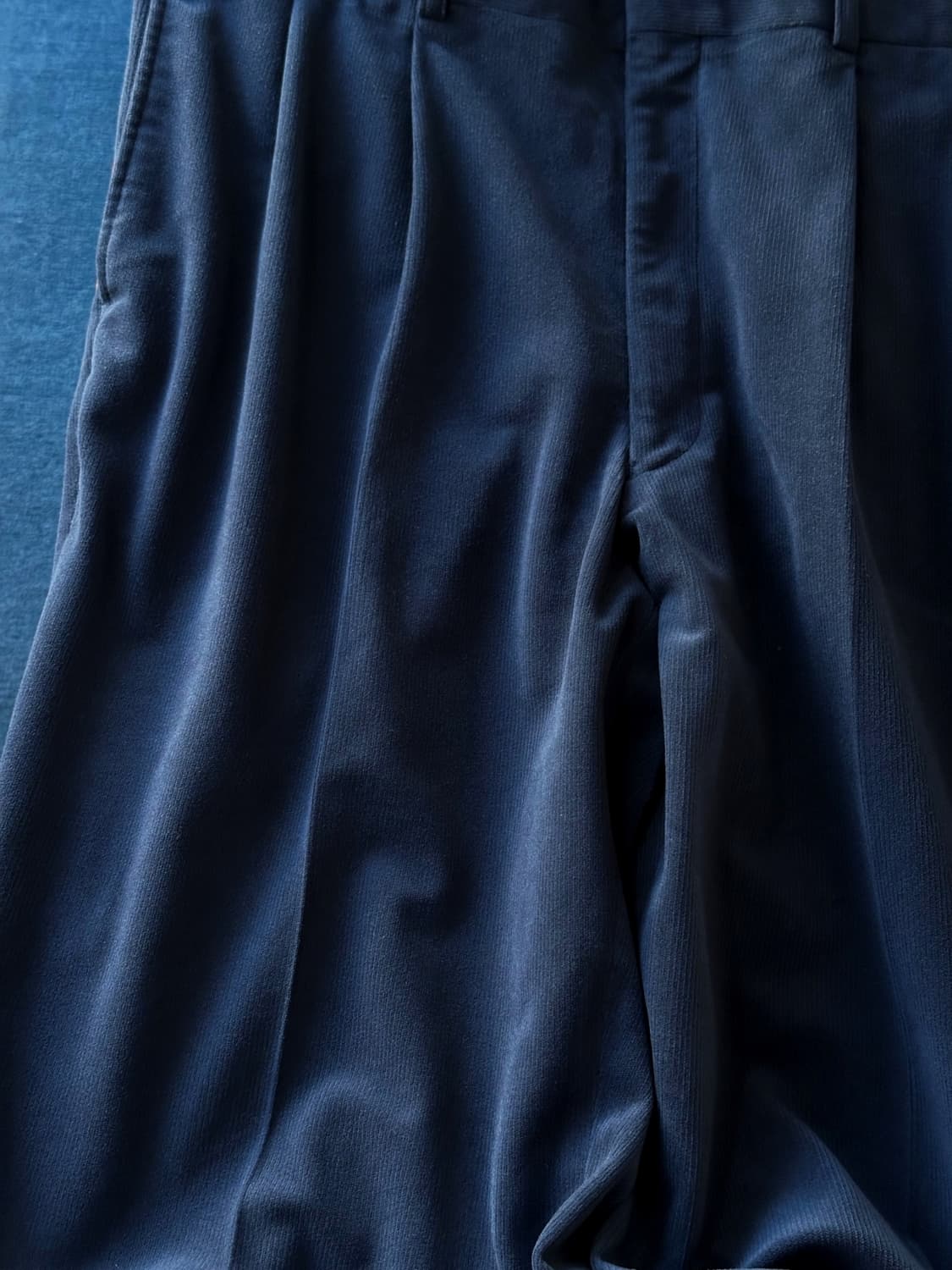 Cord design 2 tuck wide pants 상품이미지3