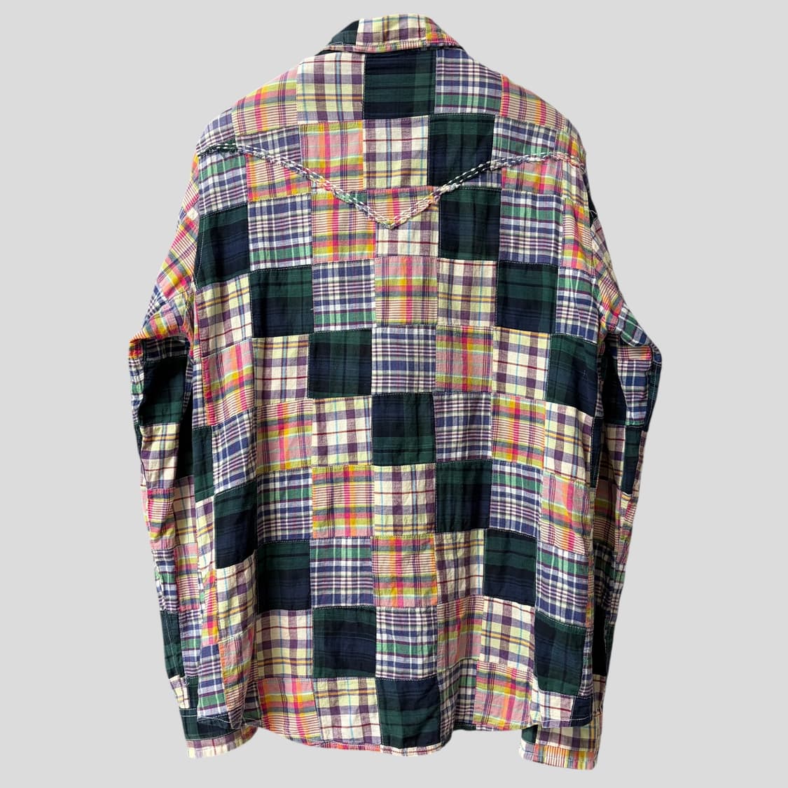 (L)JPN ku 패치워크 웨스턴 셔츠 상품이미지6