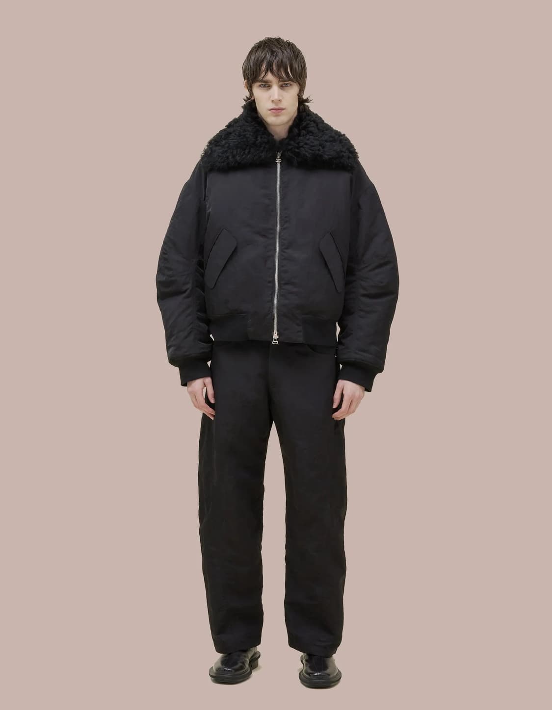 (L) 에크하우스 라타 시어링 퍼 봄버 상품이미지2