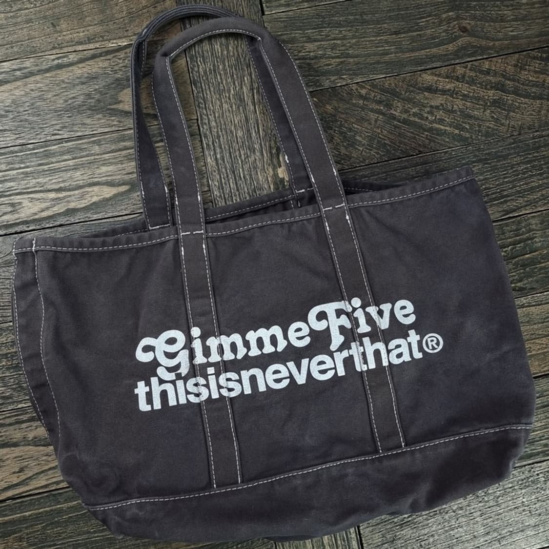 [김미파이브 X 디스이즈네버뎃] 캔버스 토트백 M19232 상품이미지1