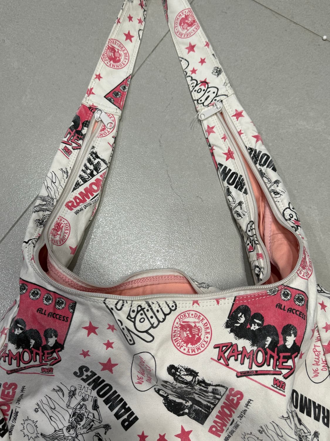 히스테릭 글래머xRamones 아카이브 대형 숄더백 가방 상품이미지3