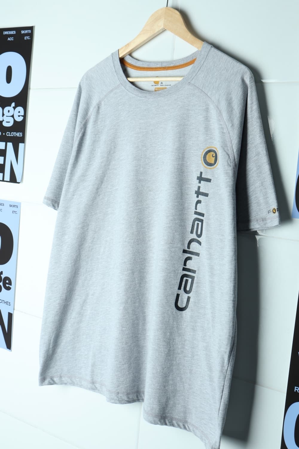(XL-3XL) 칼하트 반팔 티셔츠 USA 그레이 빅로고-H33334 상품이미지1