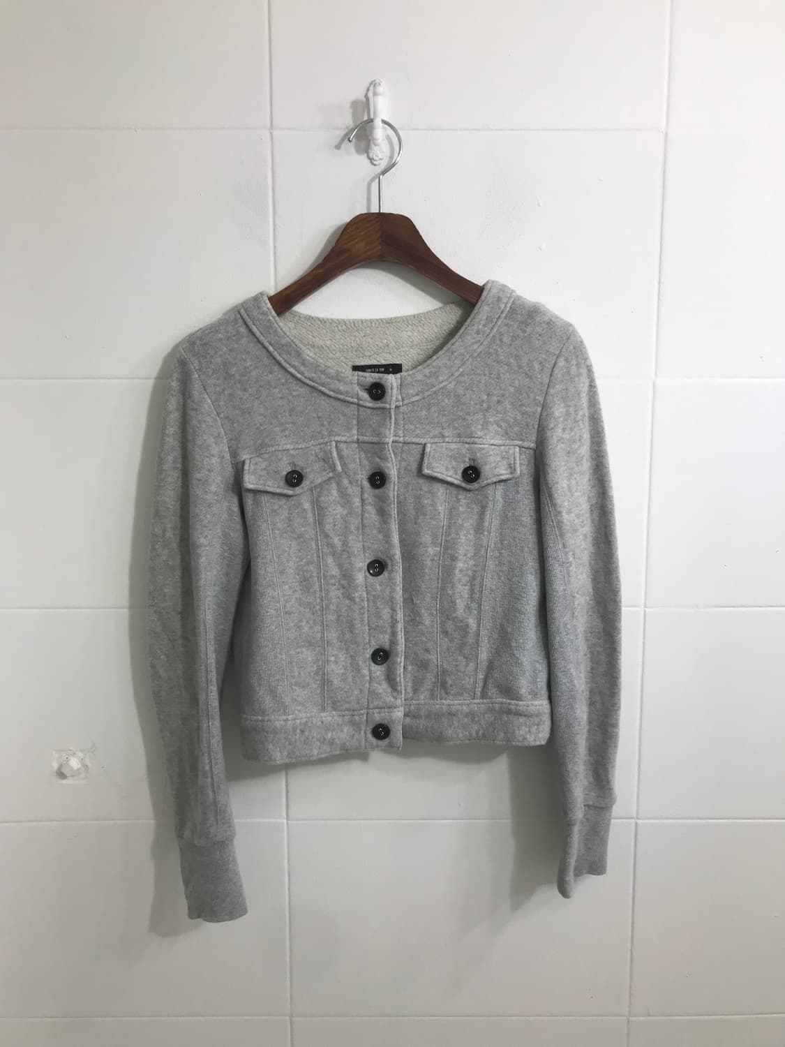 그레이 니혼진 모리걸 퍼 버클 코트 코디세트 상품이미지6