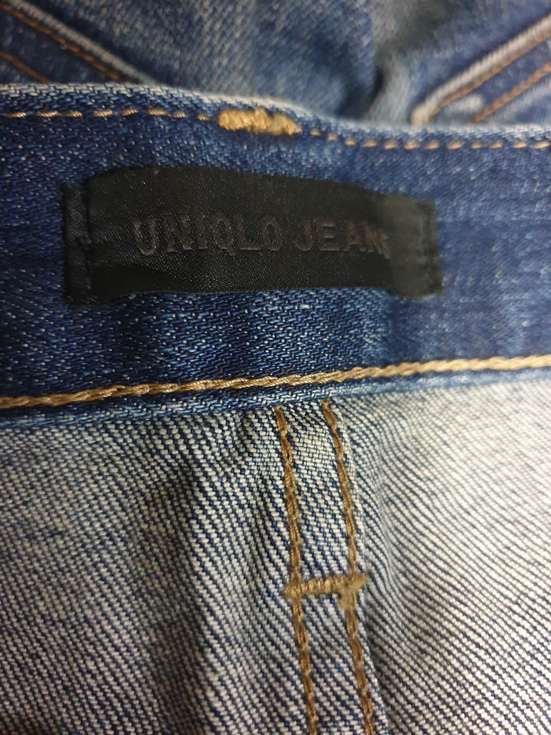 (카이하라 원사) 유니클로 로우라이즈 스키니 테이퍼드 셀비지 진 (29) 상품이미지5