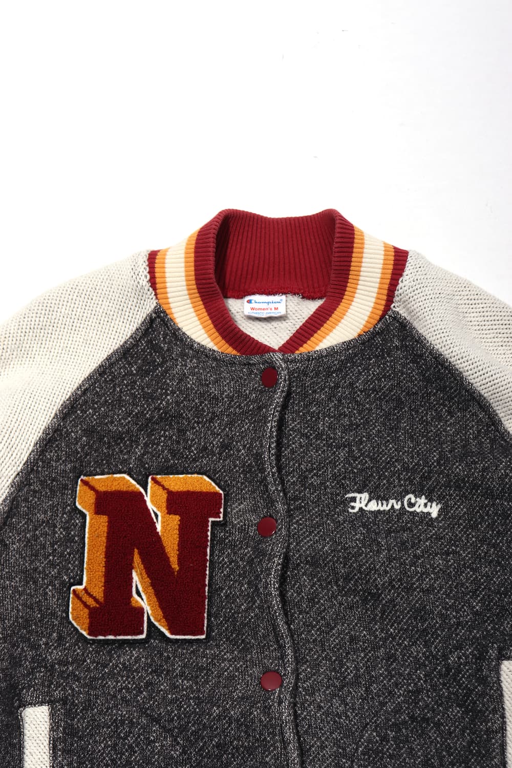 CHAMPION 코튼 바시티 점퍼 women M 상품이미지2