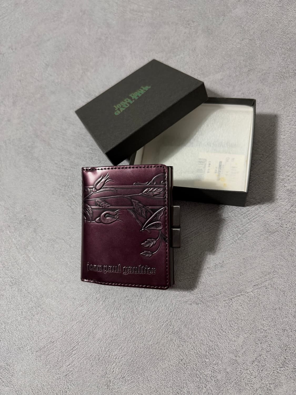 Jean Paul Gaultier Rose Leather Wallet 상품이미지3