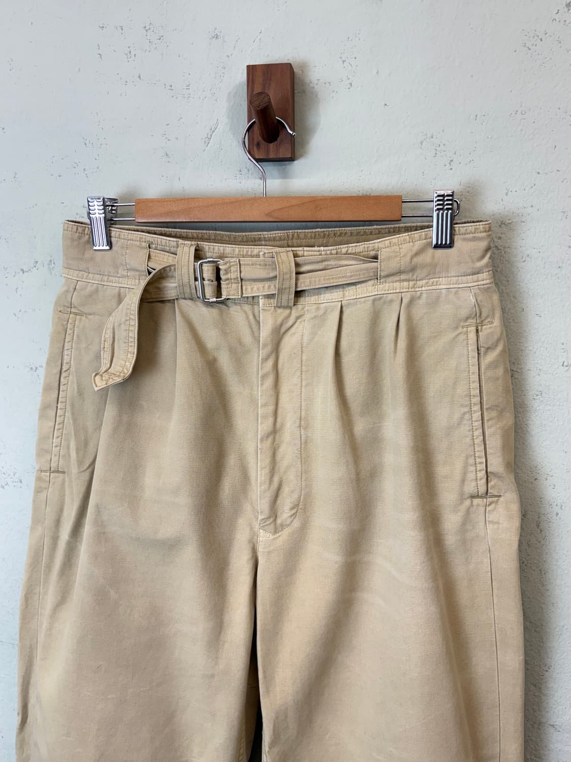 폴로랄프로렌 큐알라벨 릴렉스핏 플리츠 팬츠 상품이미지4