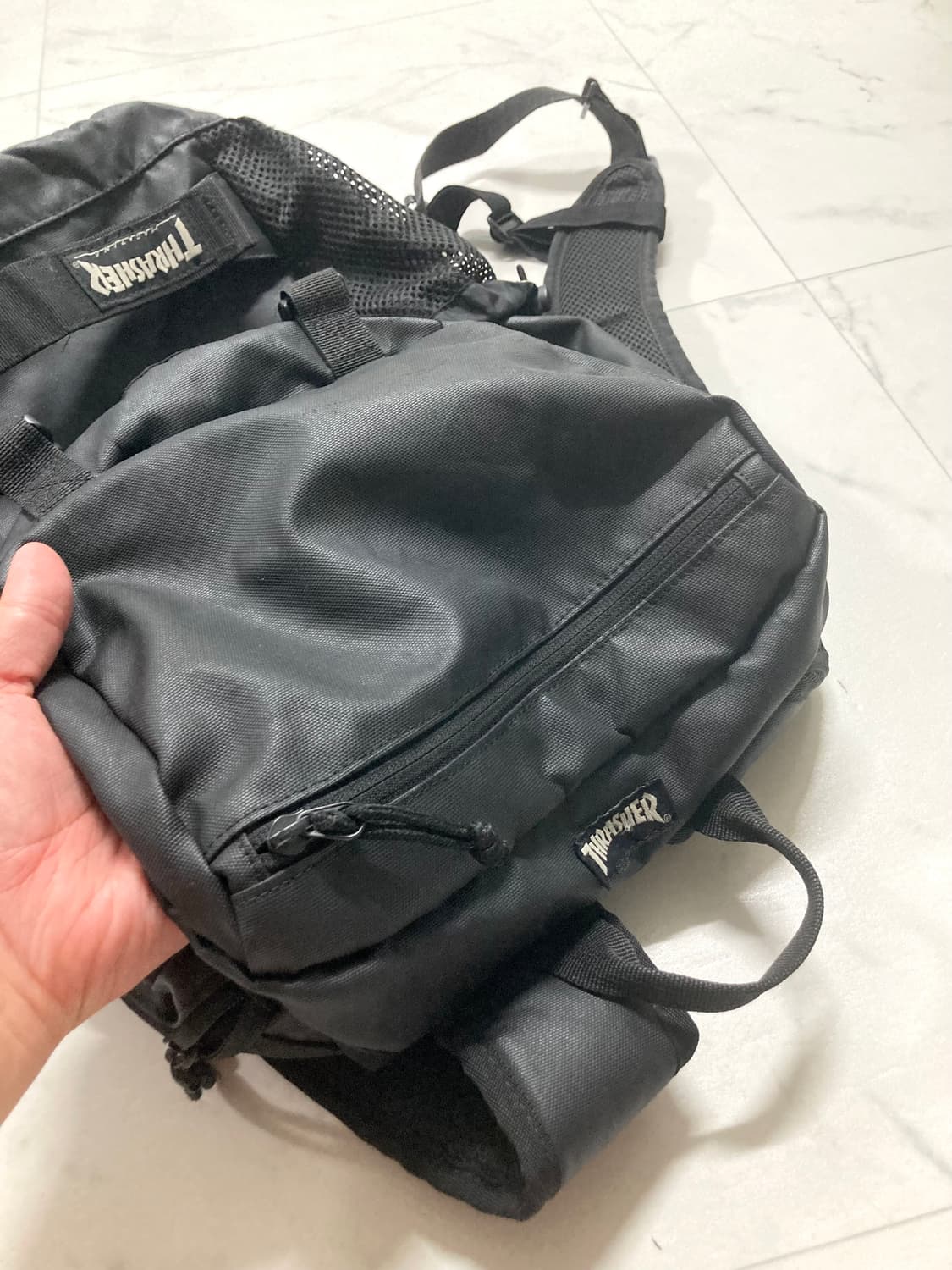00s 트래셔 일본판 구형 코티드 백팩 30L 상품이미지5