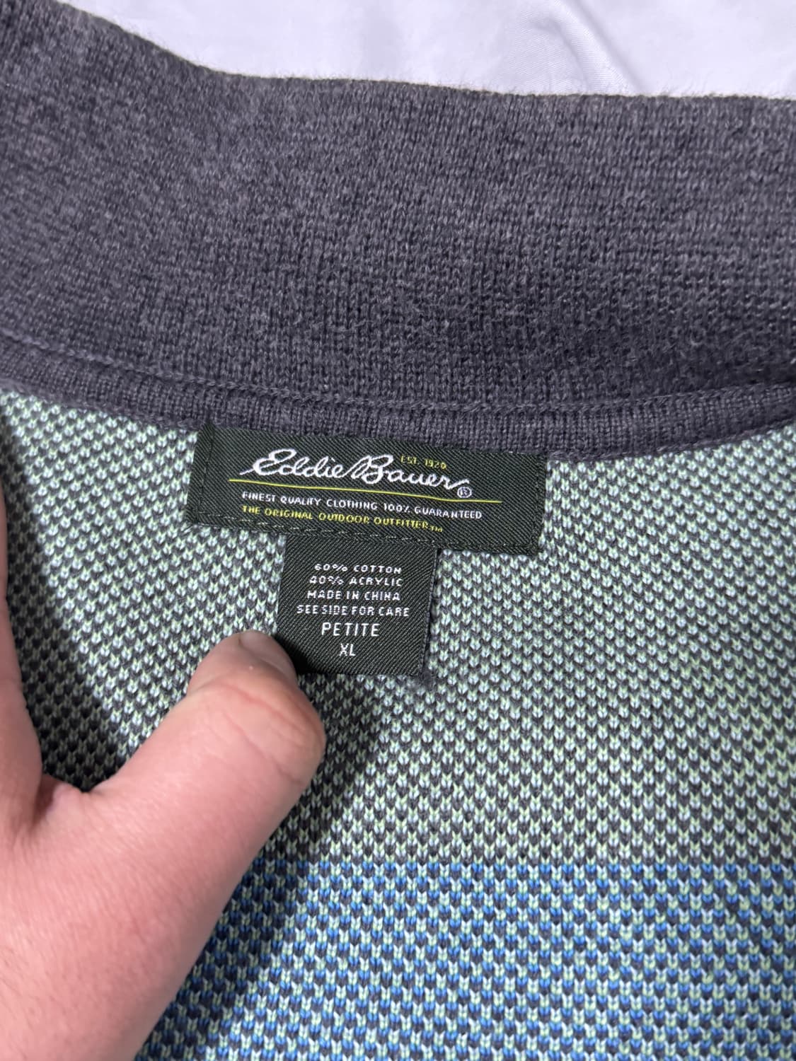 에디바우어 스노우 플레이크 패턴 니트집업 노르딕 상품이미지5