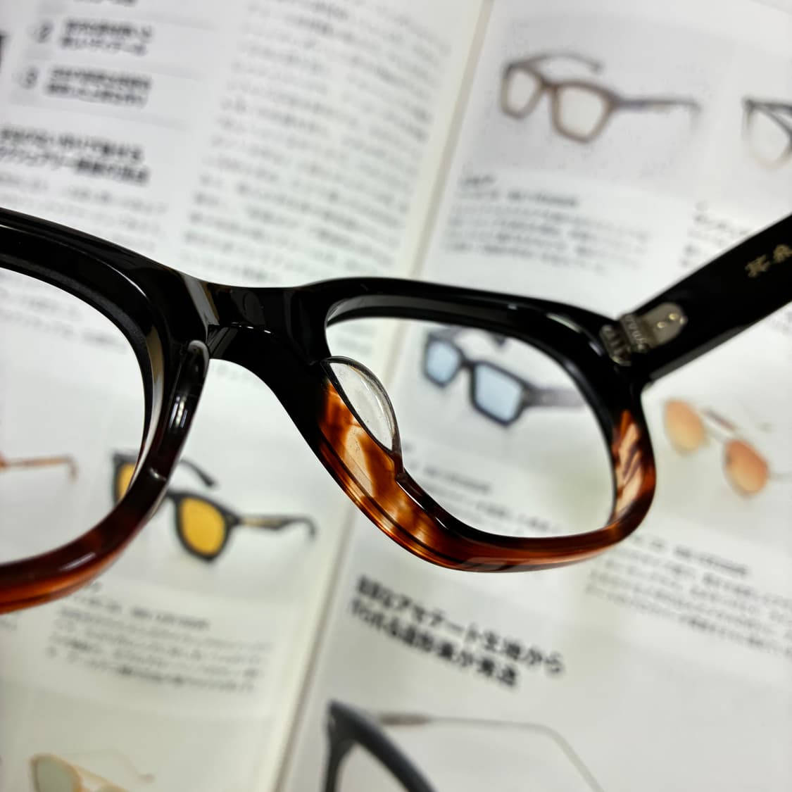 角矢甚治郎作 카도야 진지로 사쿠 일본 장인 셀룰로이드 뿔테 안경 상품이미지7