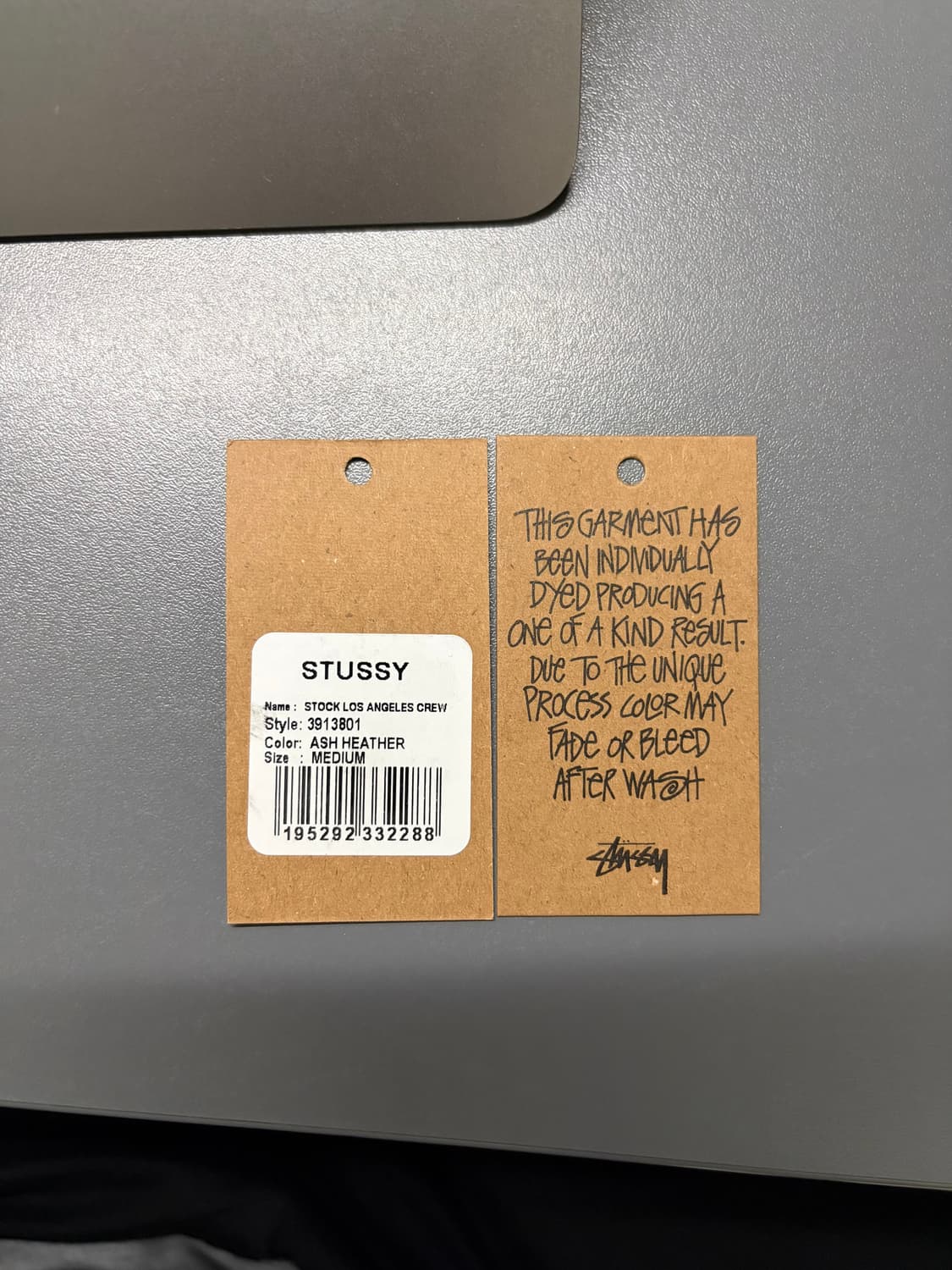 스투시 스탁 LA 크루넥(맨투맨) 애쉬헤더 M 상품이미지4