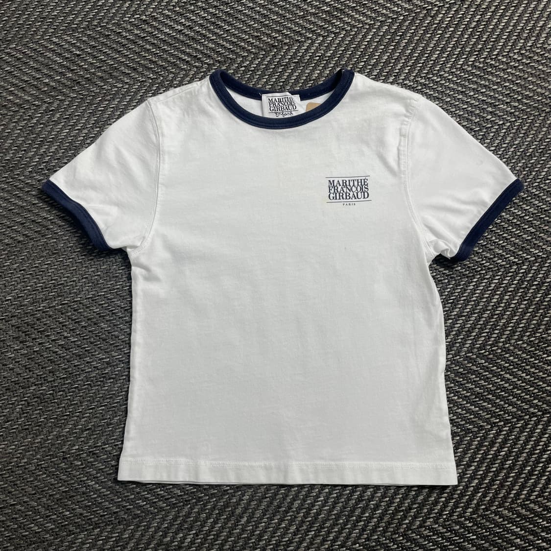 마리떼 프랑소와 저버 우먼스 배색 링거 반팔 티셔츠o 4614 상품이미지1