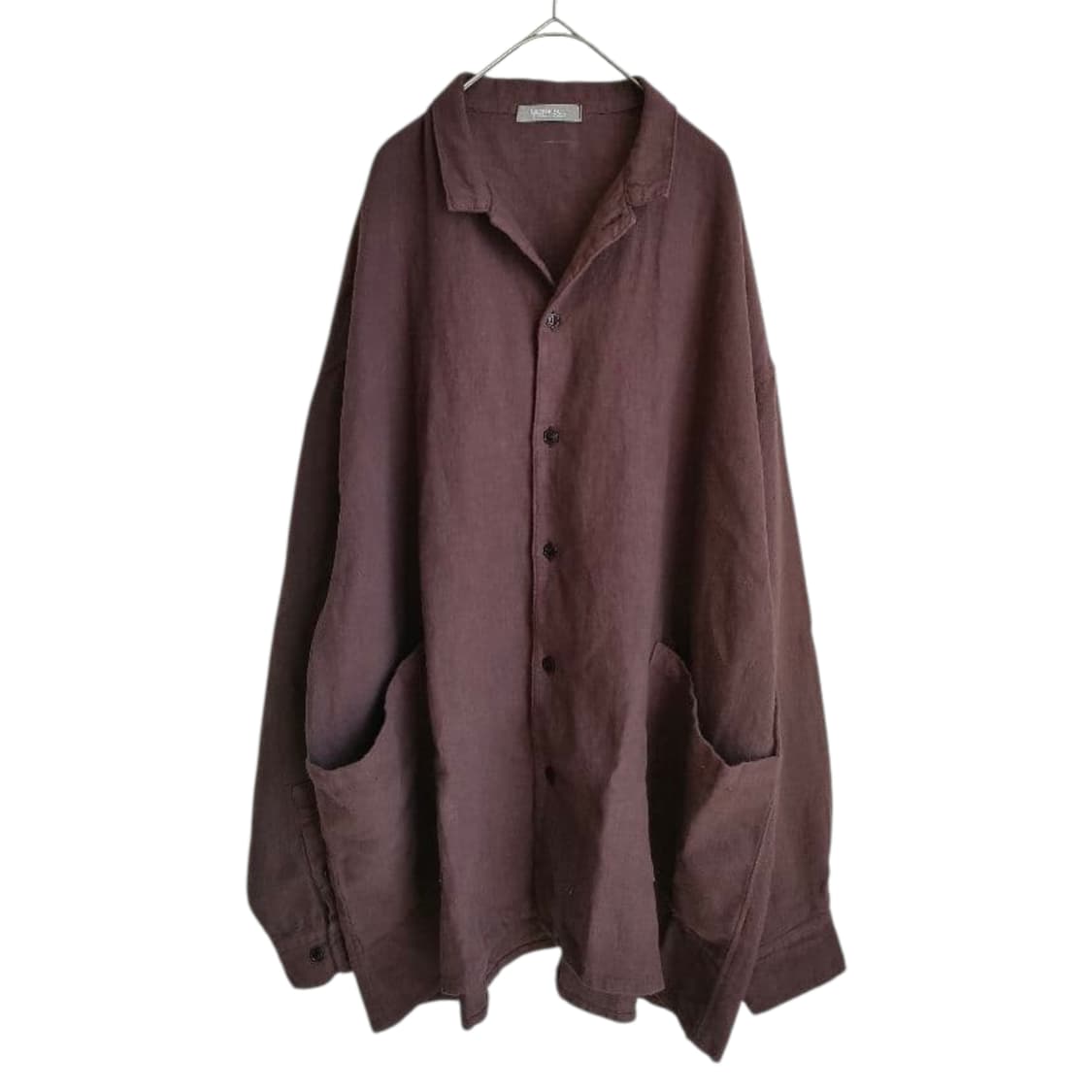 네스트로브컨팩트 브러쉬드 리넨 와이드 버기 셔츠 자켓 상품이미지3