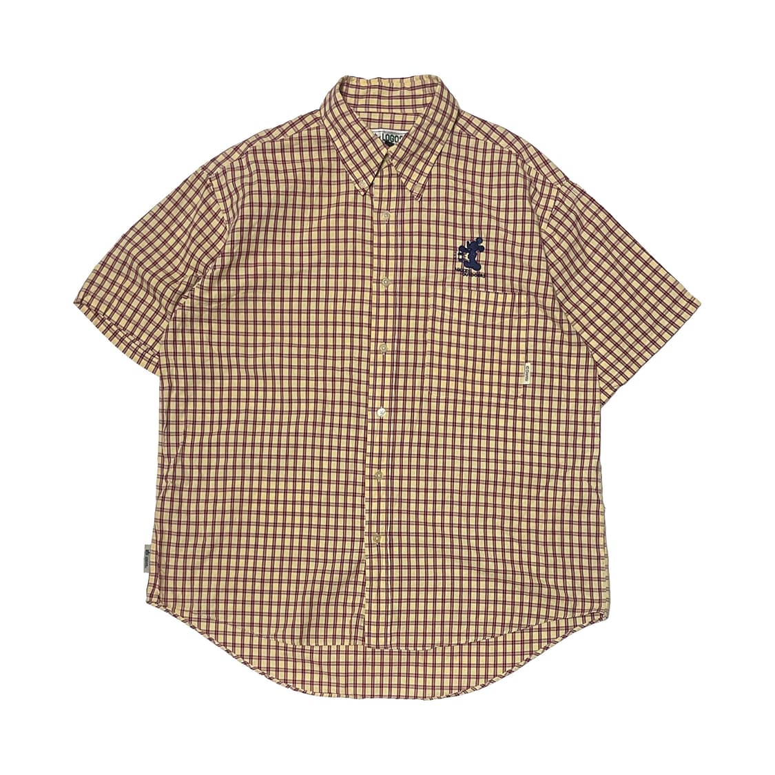 Logos 디즈니 미키마우스 체크 셔츠 상품이미지1