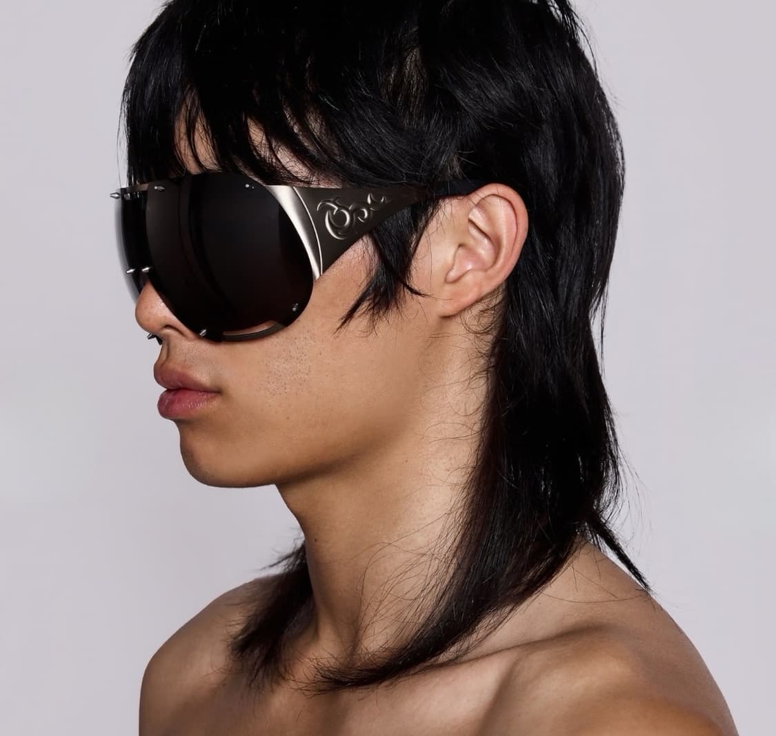 Jaded London 스파이크 쉴드 선글라스 상품이미지2