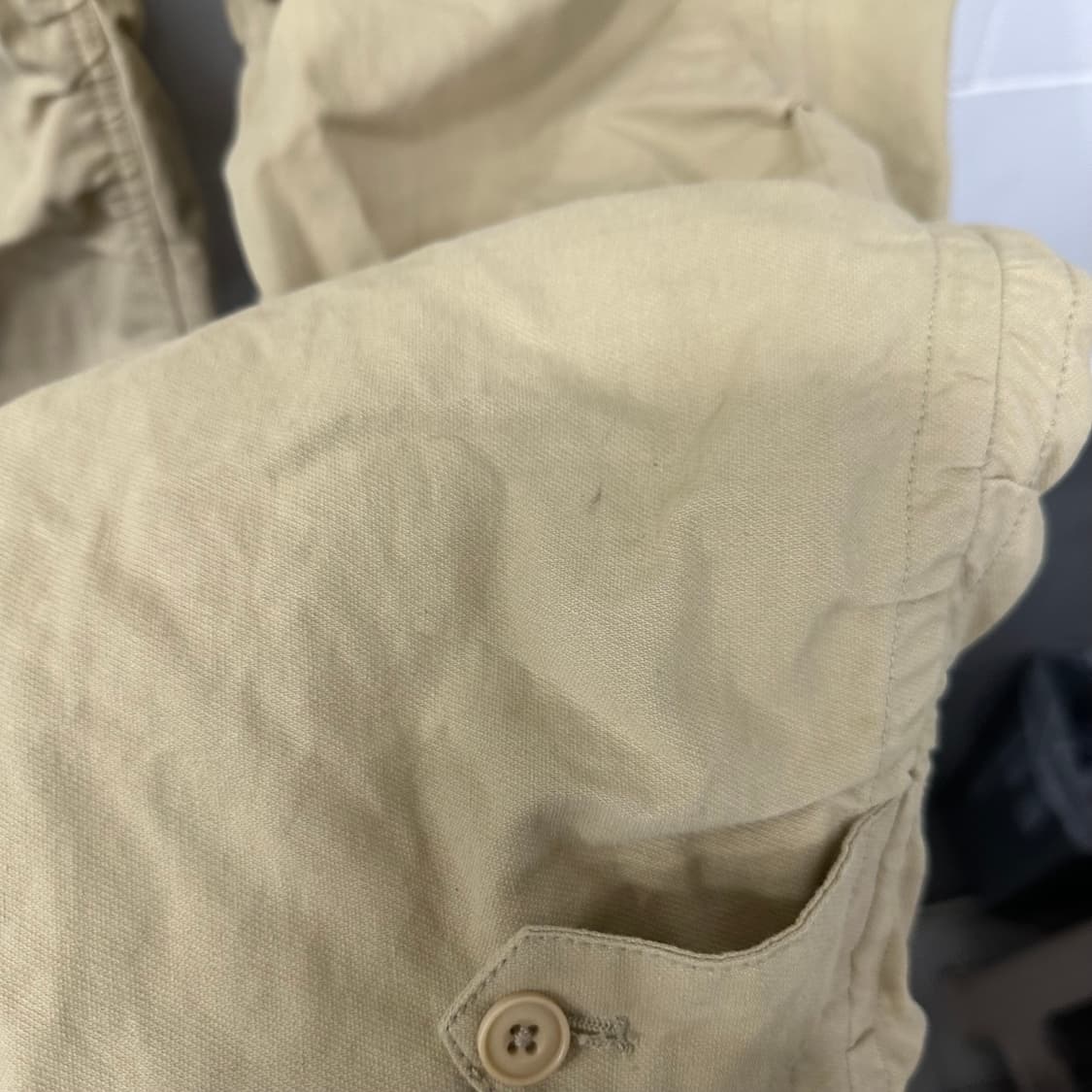 쿠어 셔링 컴벳 트라우져 베이지팬츠 상품이미지4