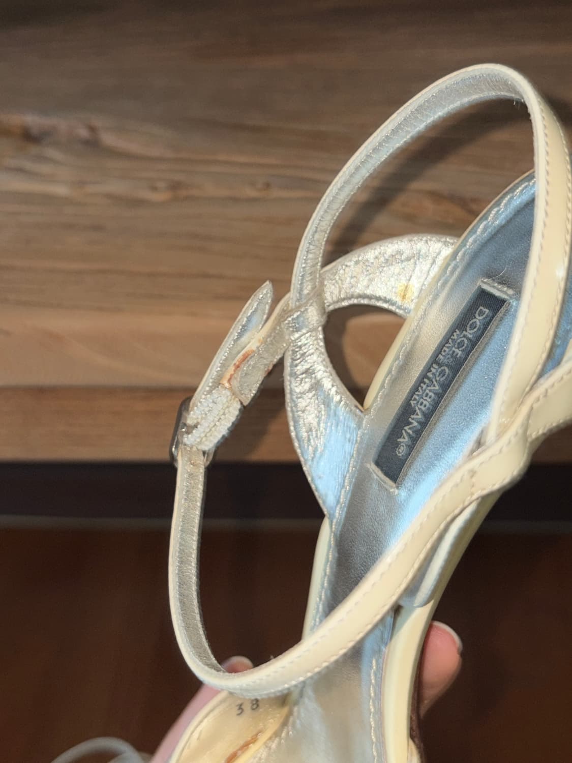 돌체앤가바나 빈티지 키튼 힐 샌들 38 상품이미지7