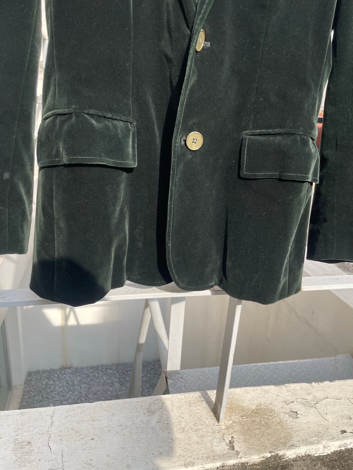 랄프로렌 벨벳 테일러드 블레이저 (다크그린) 상품이미지3