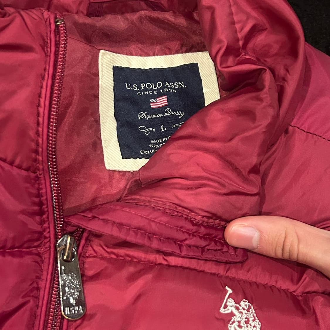 U.S. 폴로 아센 경량패딩 핑크 상품이미지2