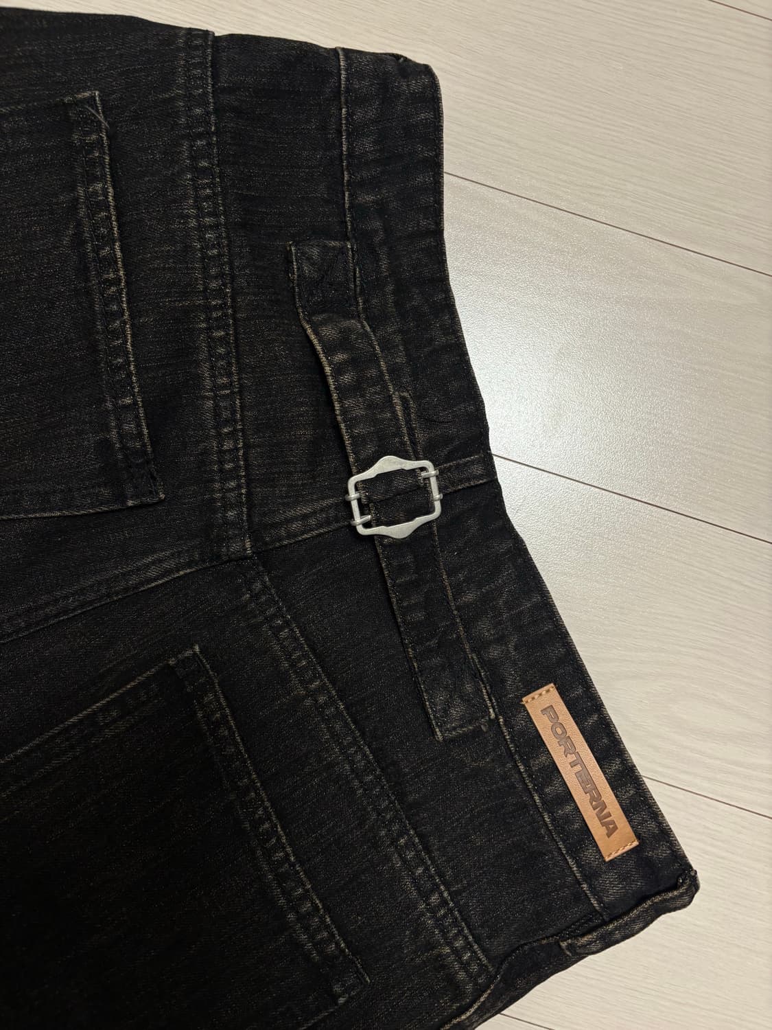 포르테나 다크 브라운 데님 팬츠 M 상품이미지1