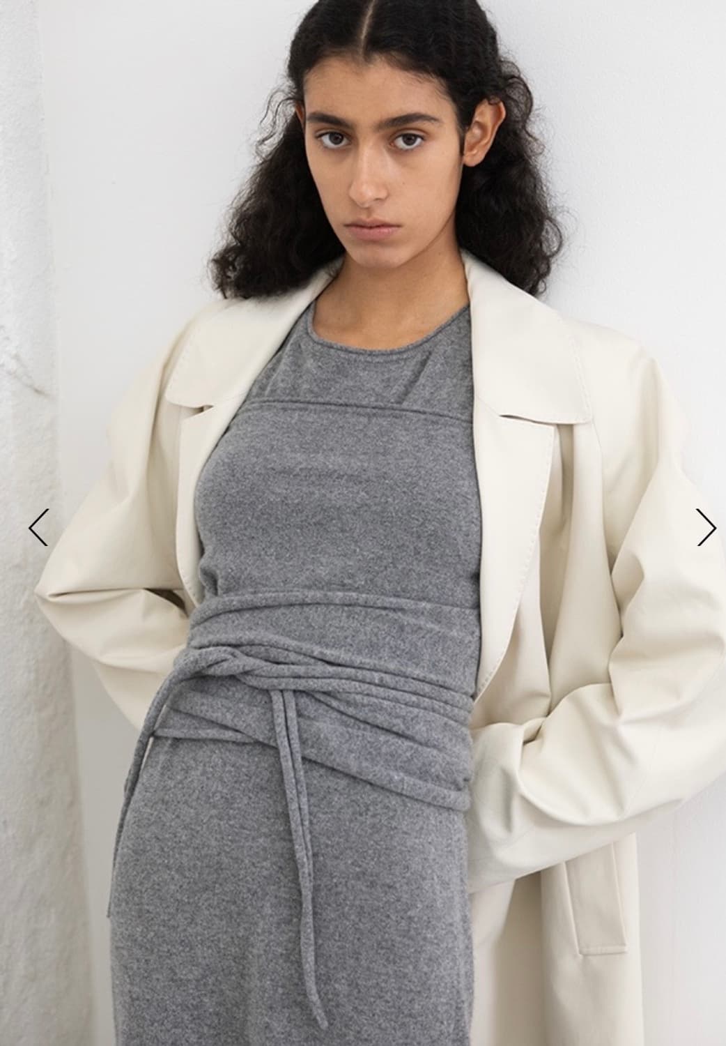르셉템버 CASHMERE BLEND KNIT TUBE TOP(그레이) 상품이미지1