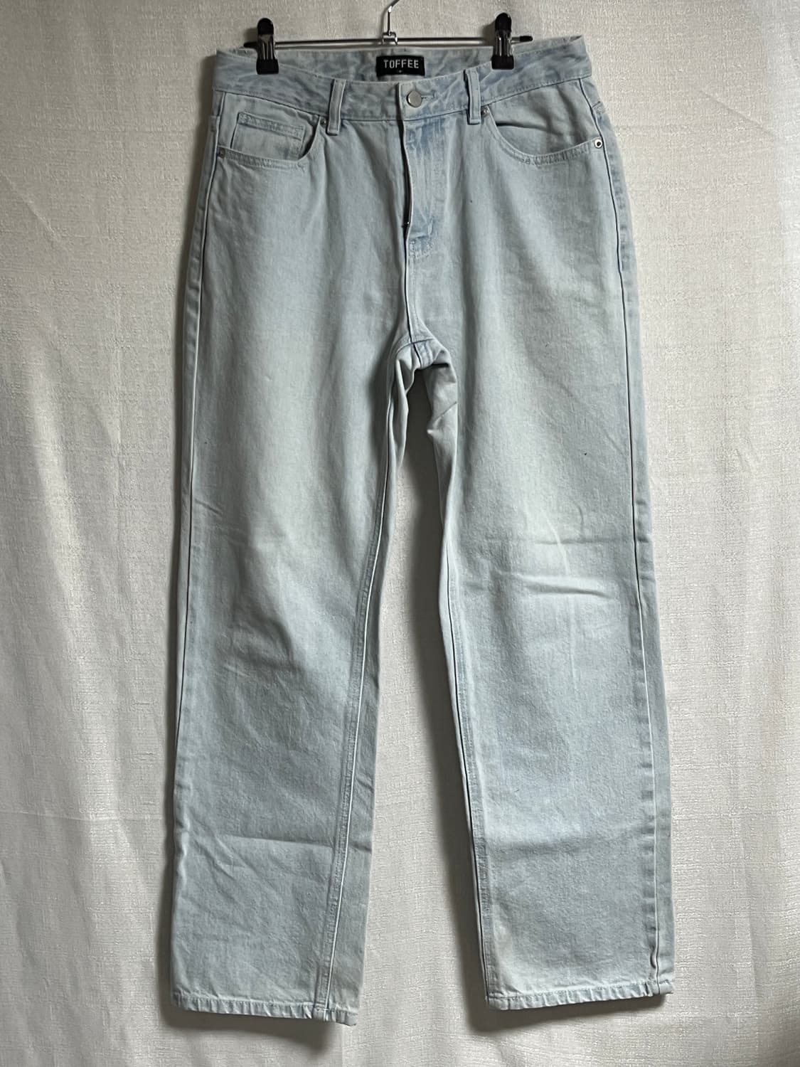 토피 와이드 연청 데님팬츠 M 상품이미지1