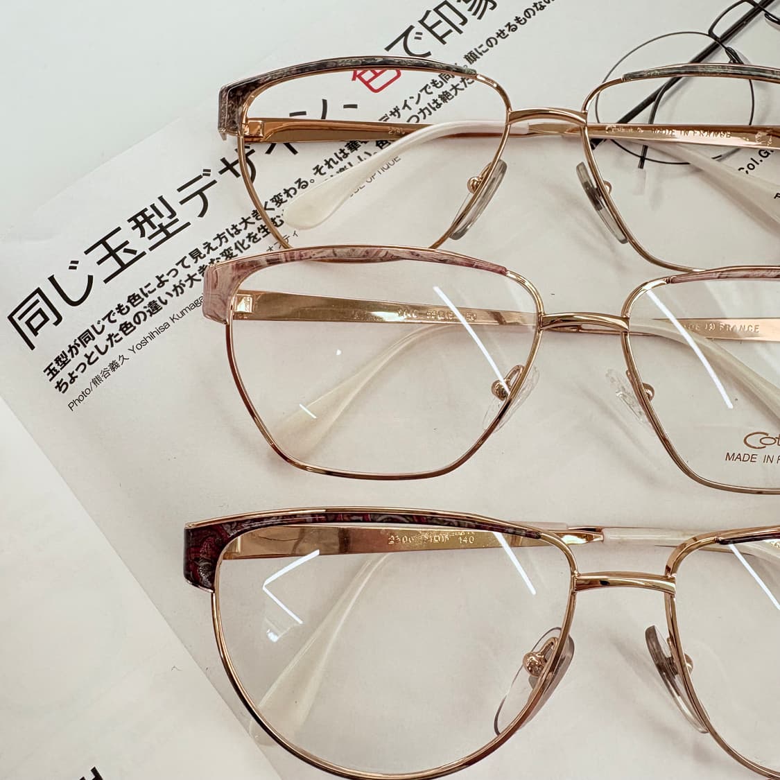 Cottet 메탈 스퀘어 빈티지안경 상품이미지2