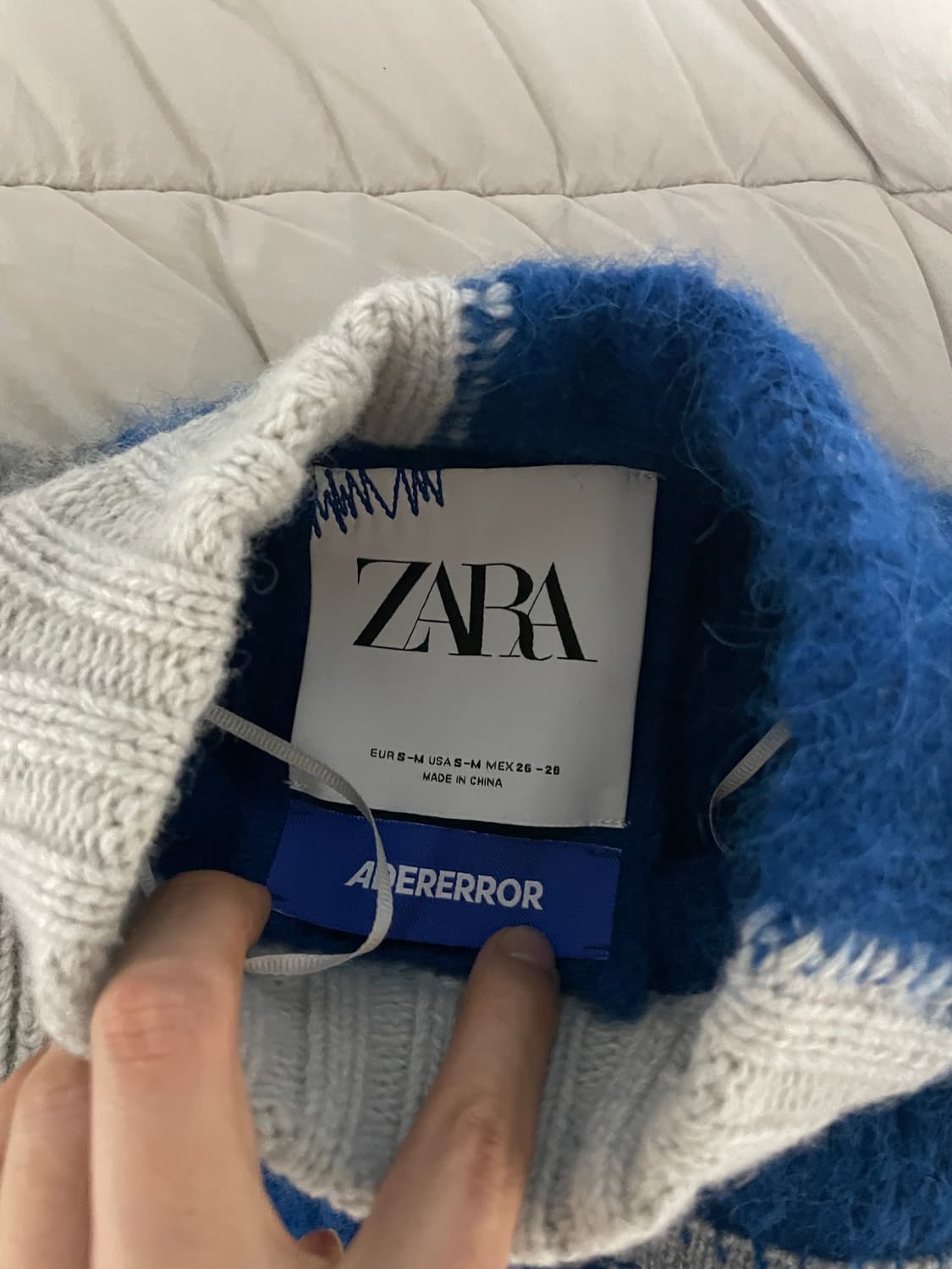 자라x아더에러 패치워크 니트 s-m 상품이미지3