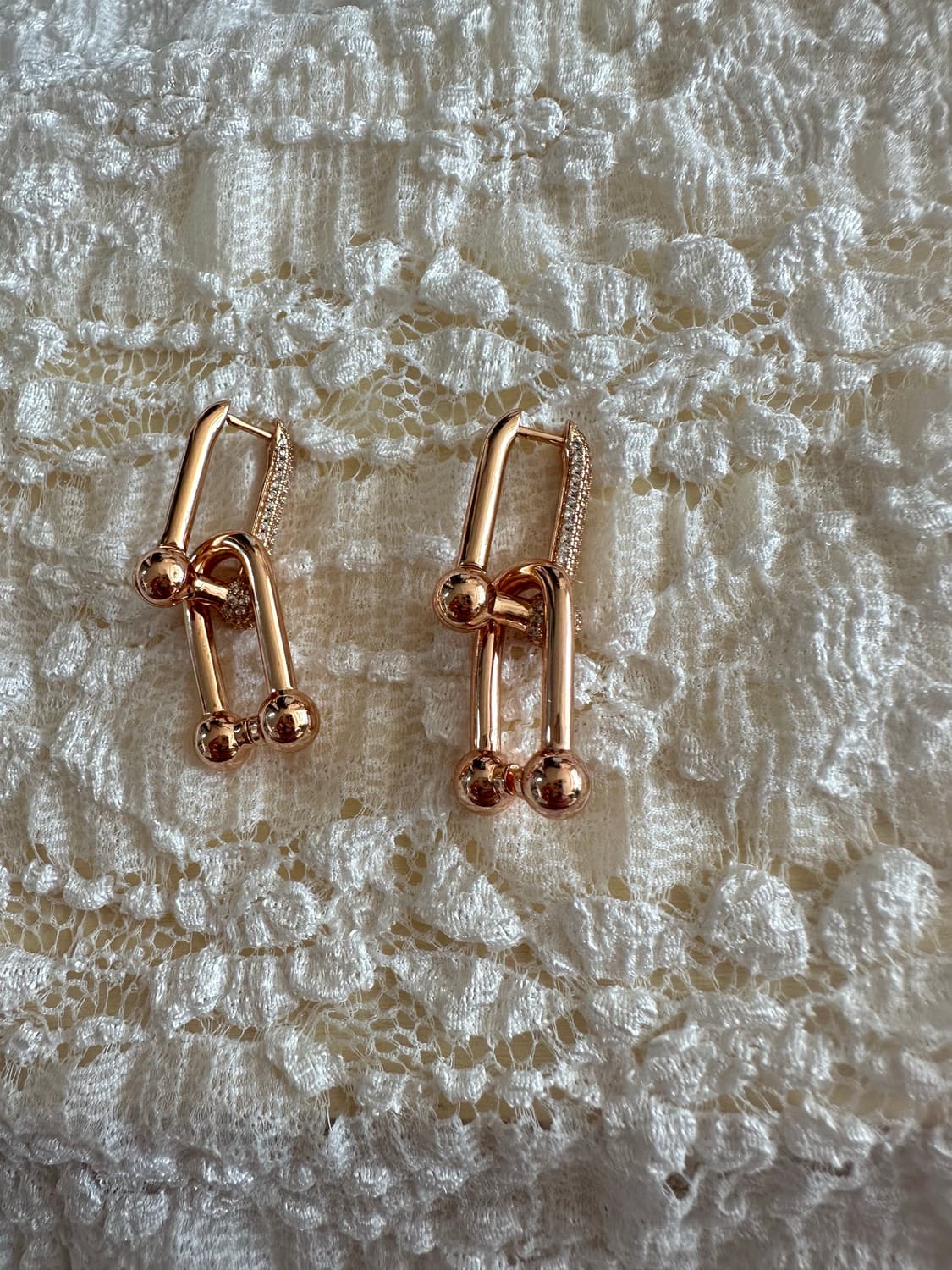 티파니 스타일 로즈골드 귀걸이 상품이미지3