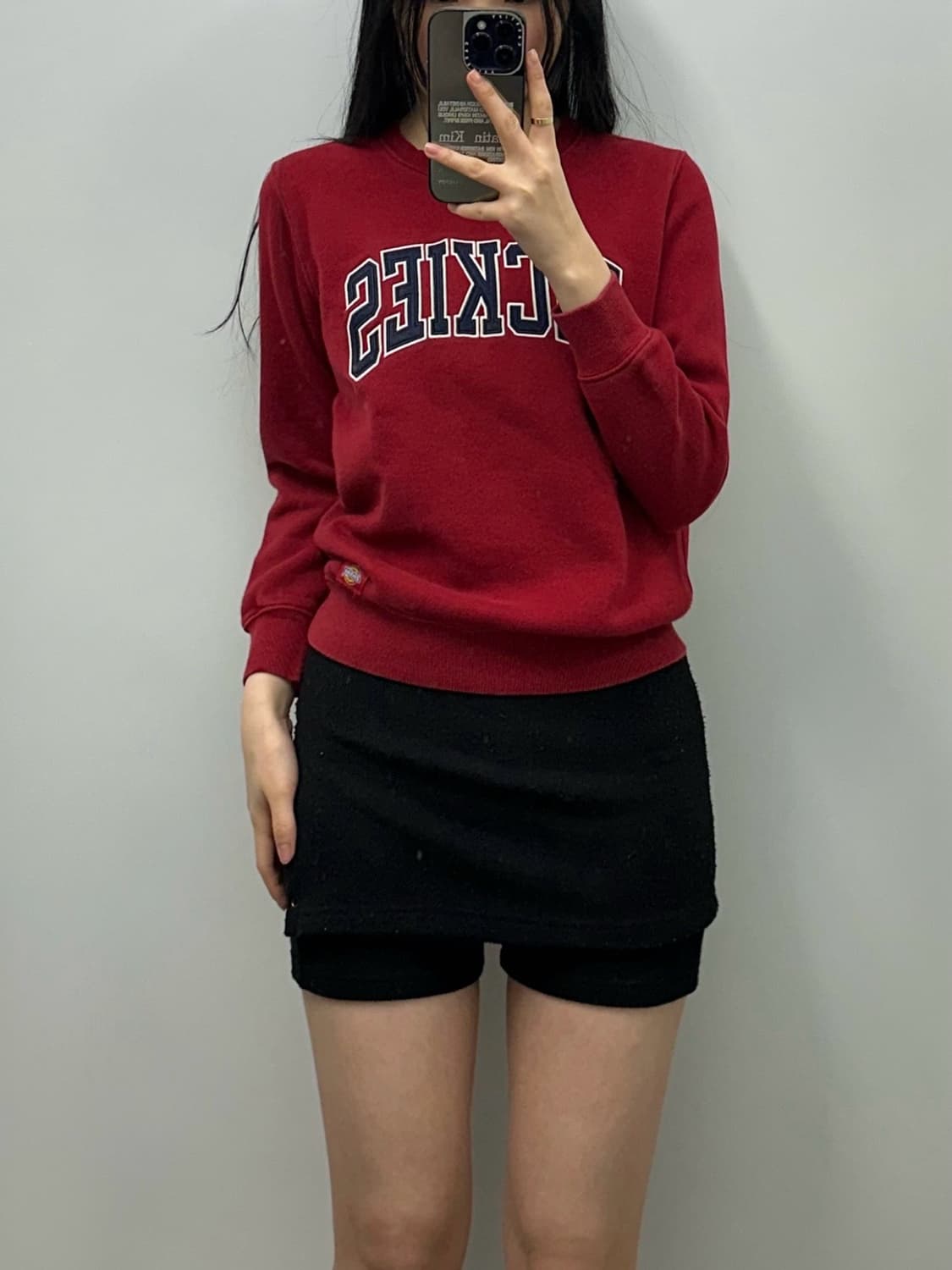 디키즈 y2k 와투케 레드 맨투맨 상품이미지1