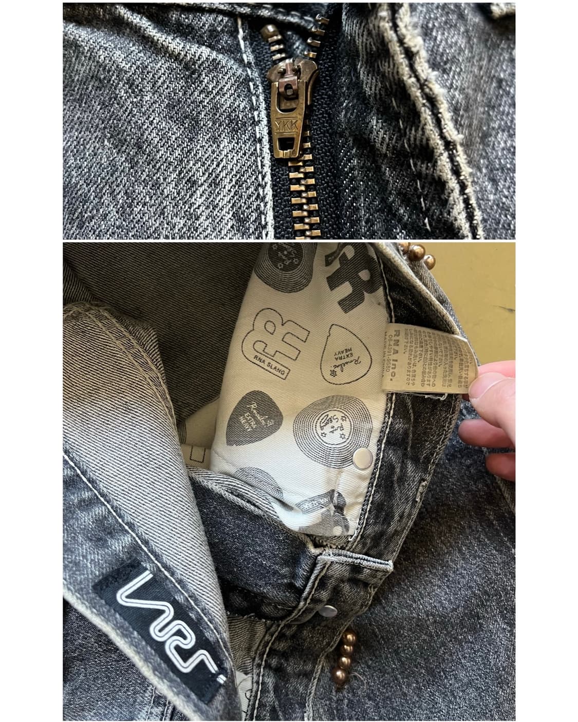 RNA Japan Stud Stitch Detail Denim pants 상품이미지7