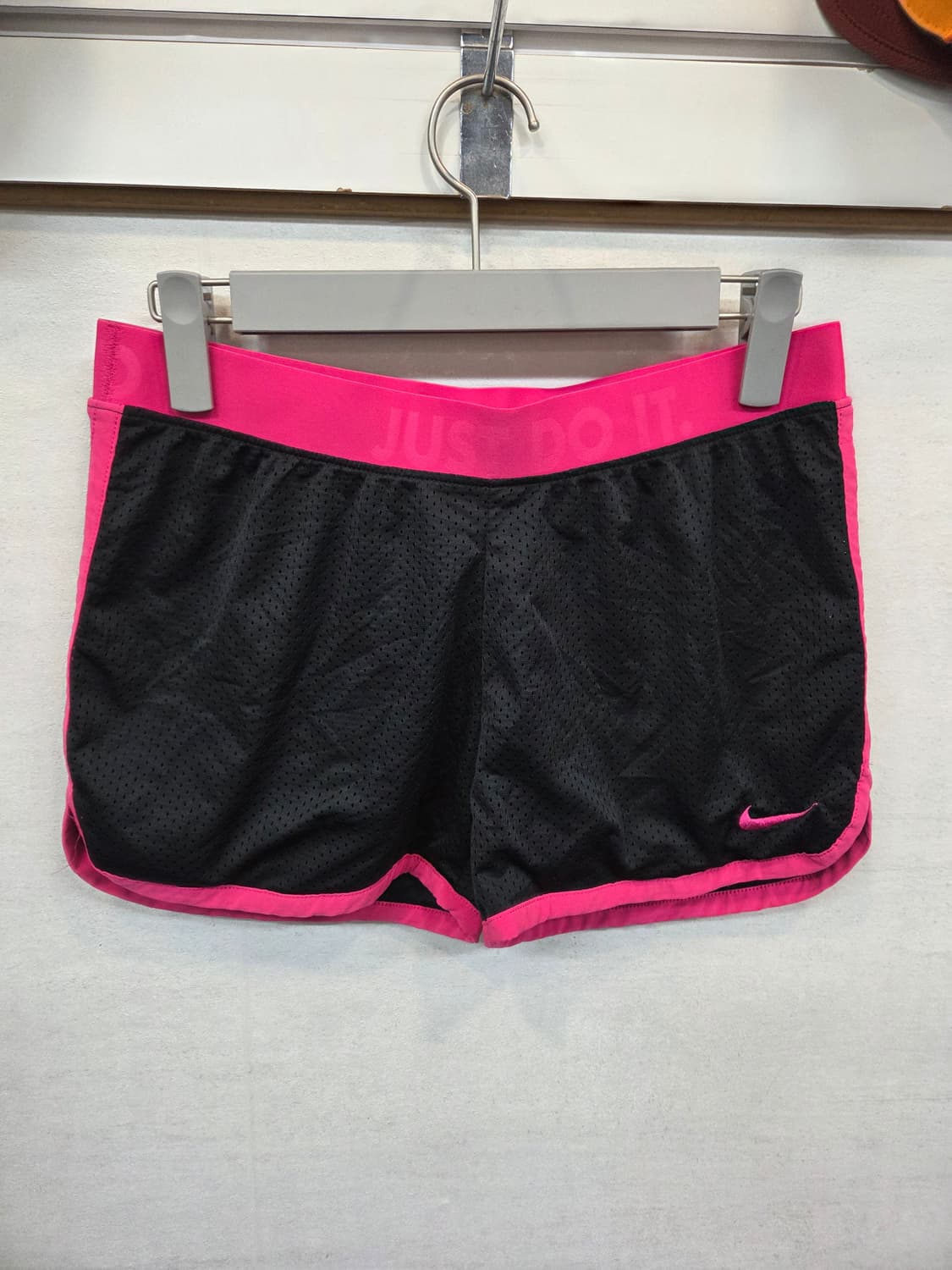 나이키 드라이핏 여성 올드스쿨 메쉬 쇼츠반바지 블랙핑크 L 대략 28 상품이미지1