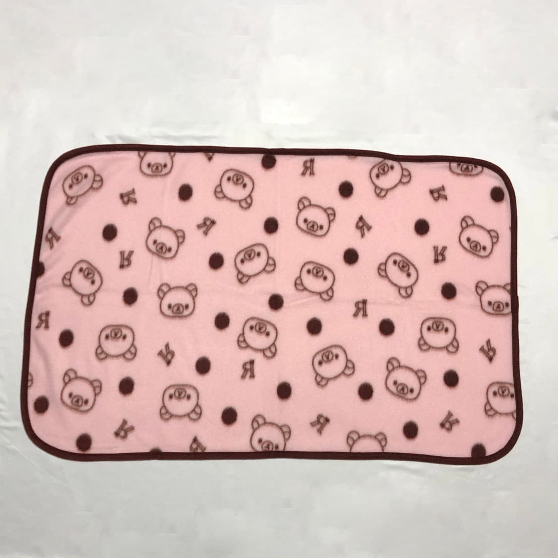 리락쿠마 도트 담요 핑크 상품이미지2