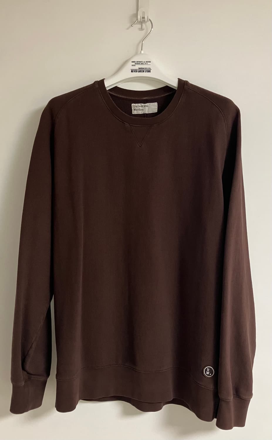 [Universal Works] 드라이핸들 루프백 클래식 크루 스웨트셔츠 상품이미지1