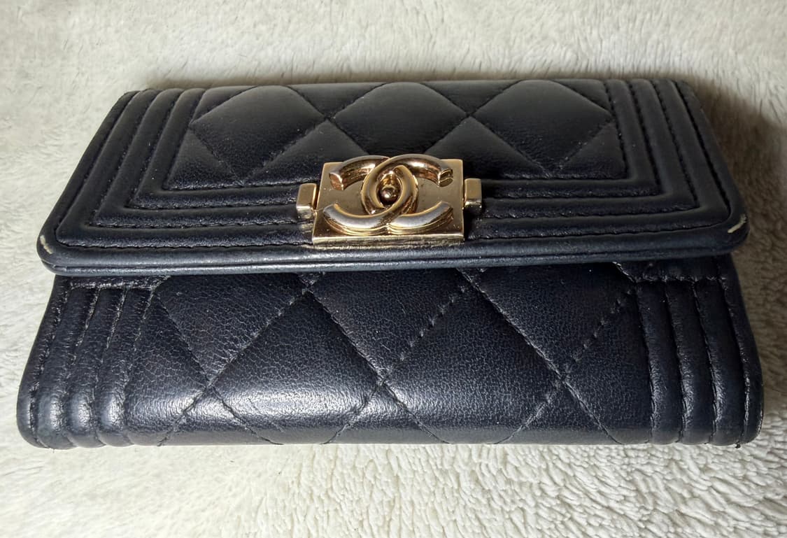 샤넬 보이샤넬 금장 램스킨 카드지갑 상품이미지6