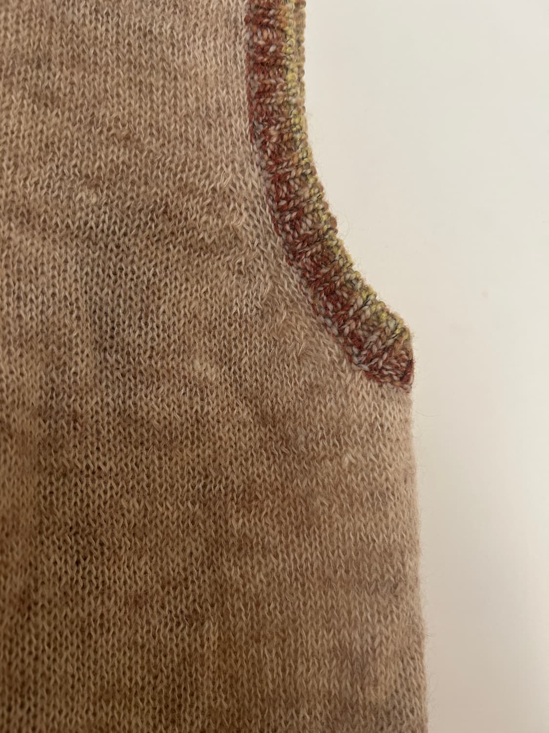 패치워크 니트 조끼 상품이미지6