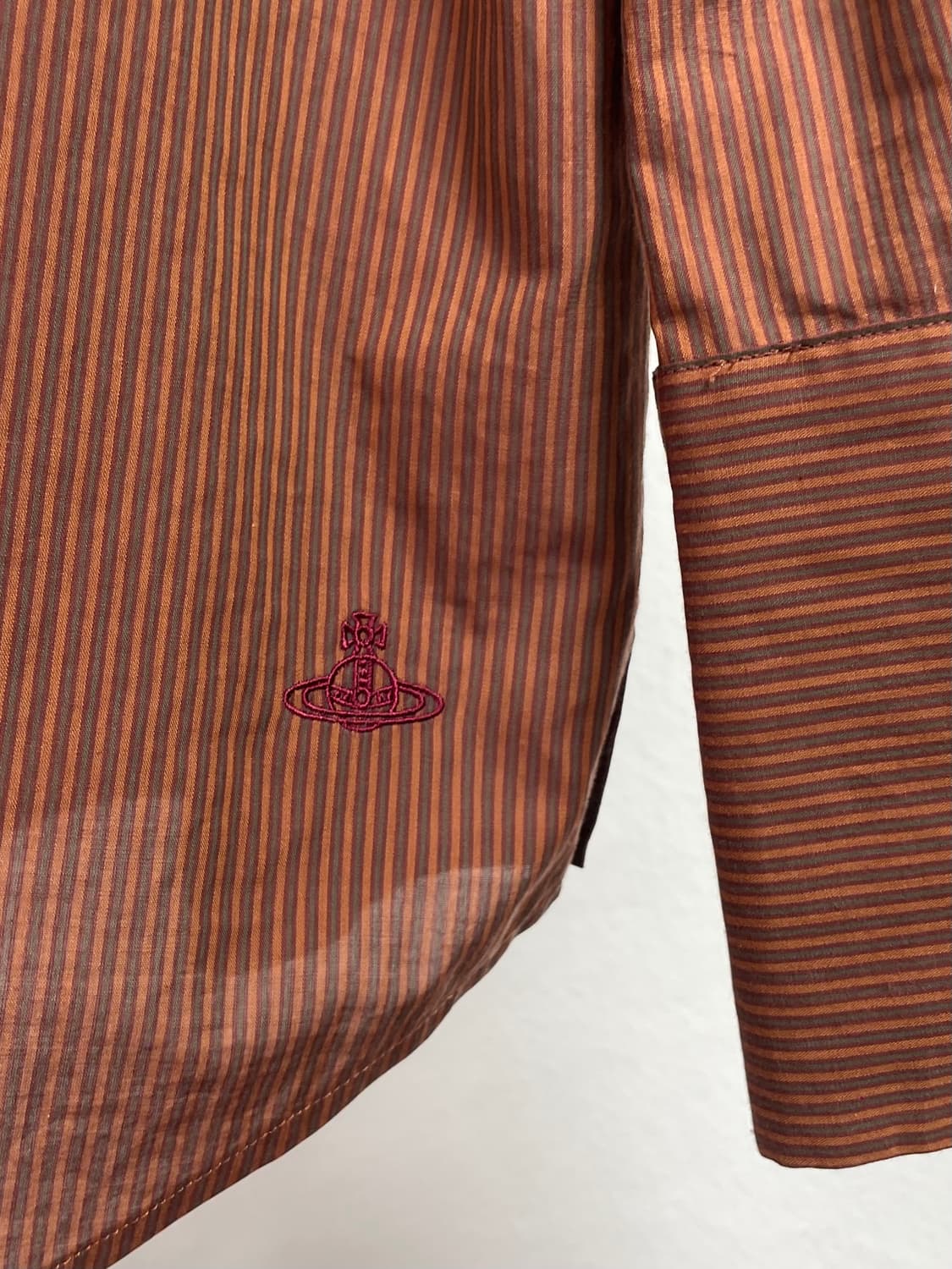 비비안웨스트우드 브라운 시스루 블라우스 (on.321)    상품이미지5