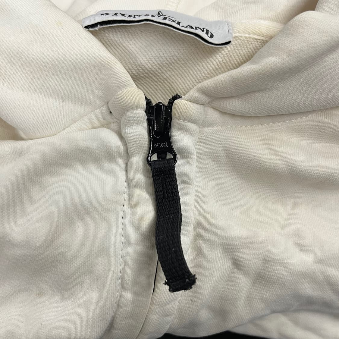 [정품/M] 스톤아일랜드 화이트 후드집업 b18 상품이미지6