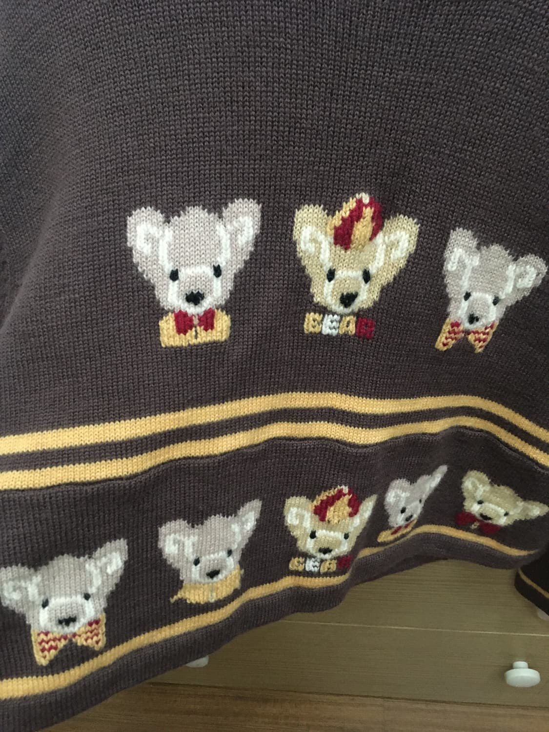 빈티지 곰돌이 니트 상품이미지2