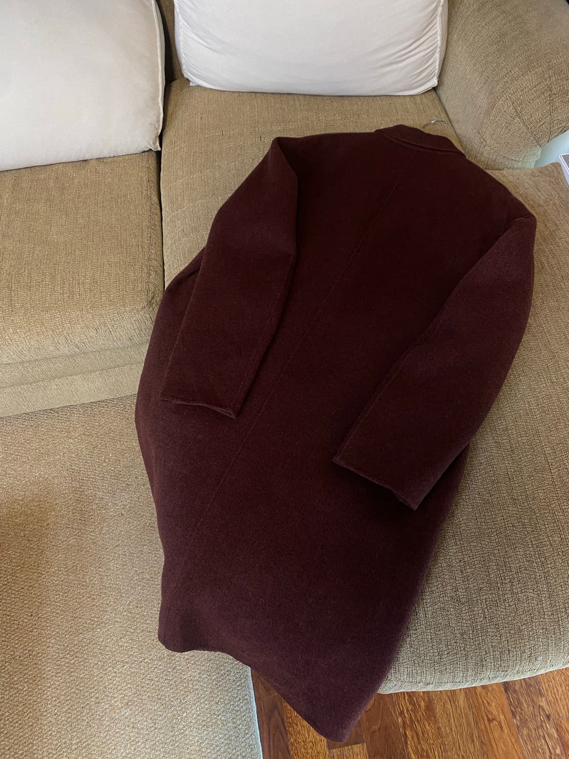 아크네스튜디오 캐시미어 채드 카멜멜란지 핸드메이드 코트 상품이미지9