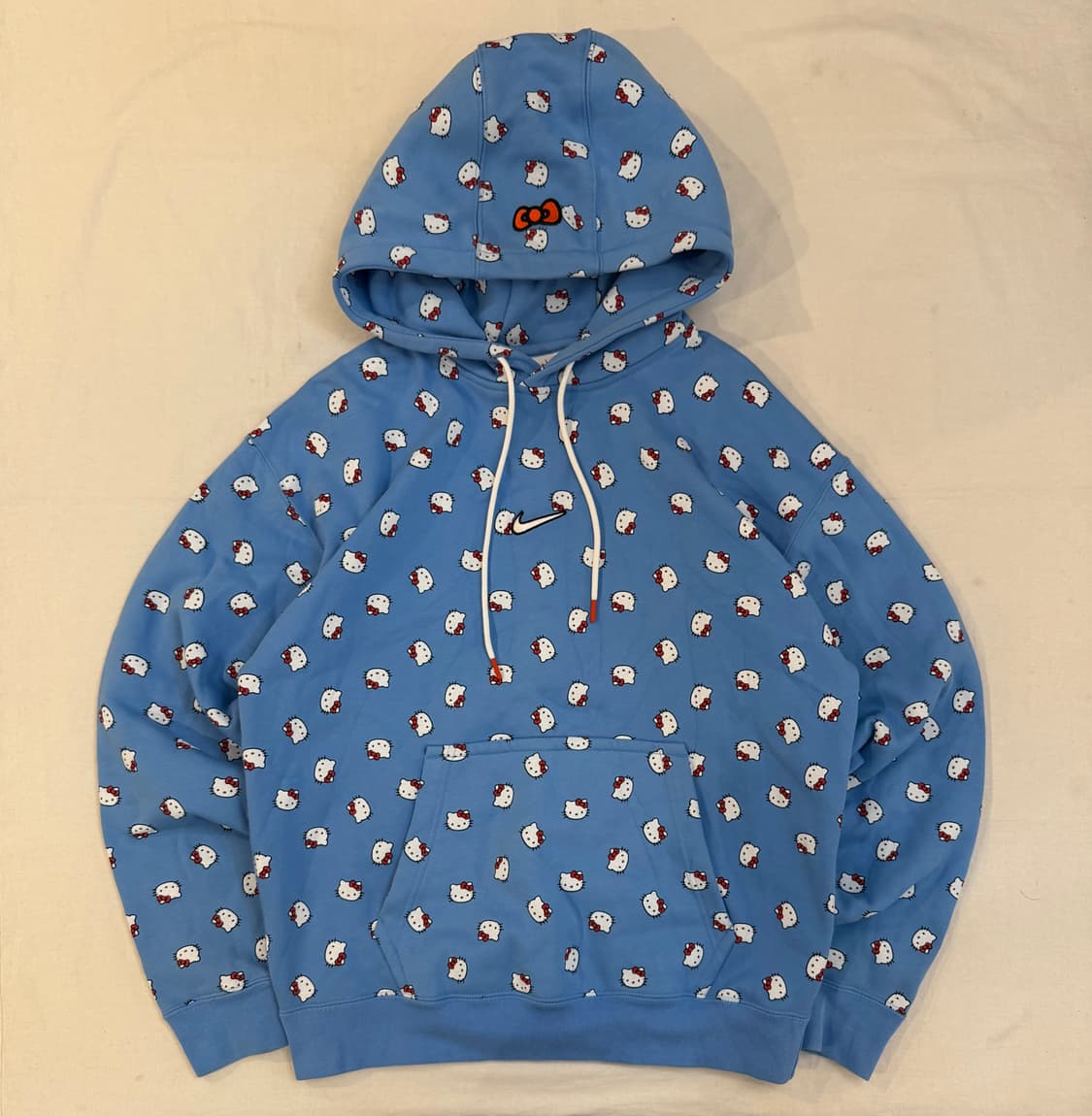 희귀) 나이키 X 헬로키티 NRG 플리스 후드티 블루 상품이미지1