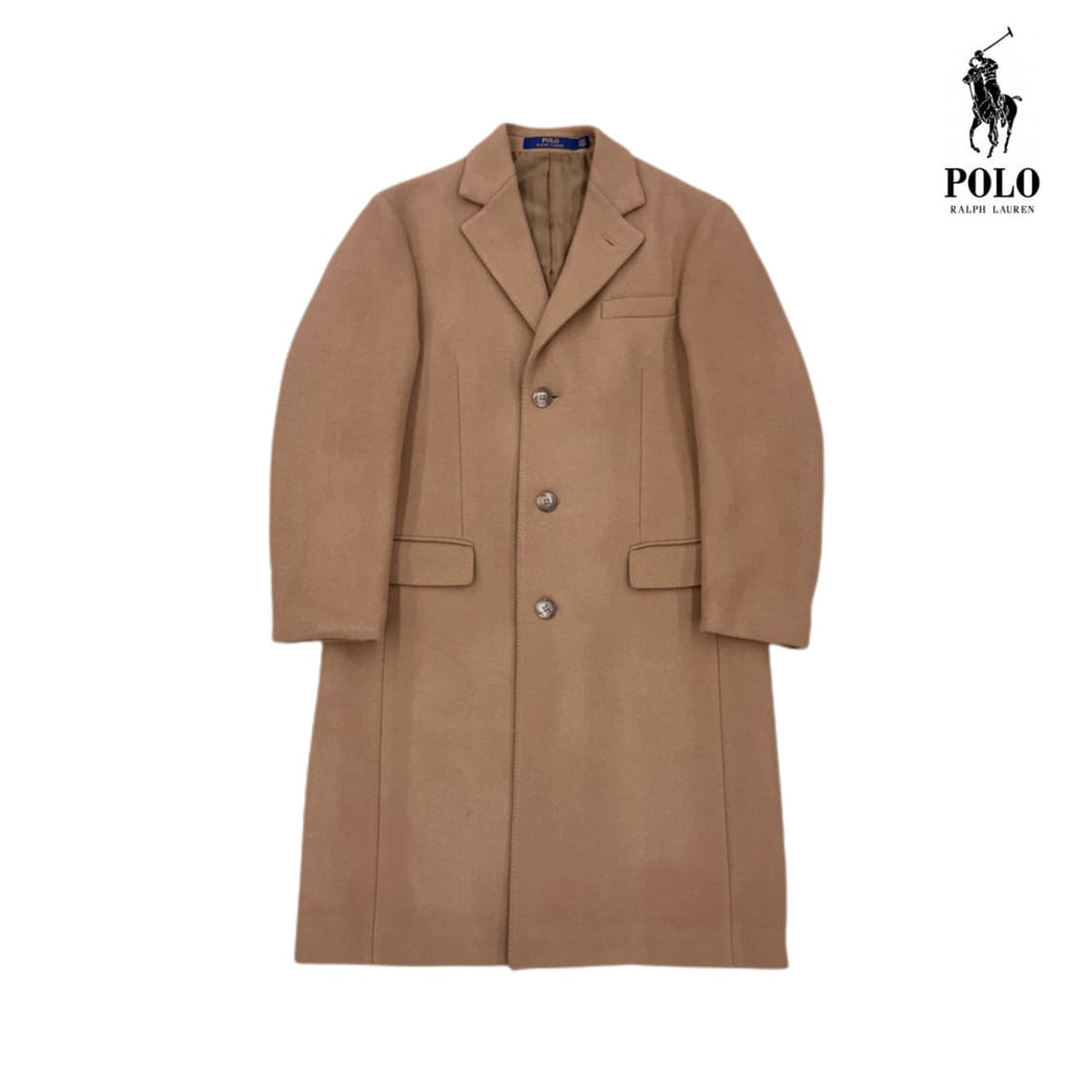 폴로 신형 싱글 브레스티드 코트 베이지 상품이미지1