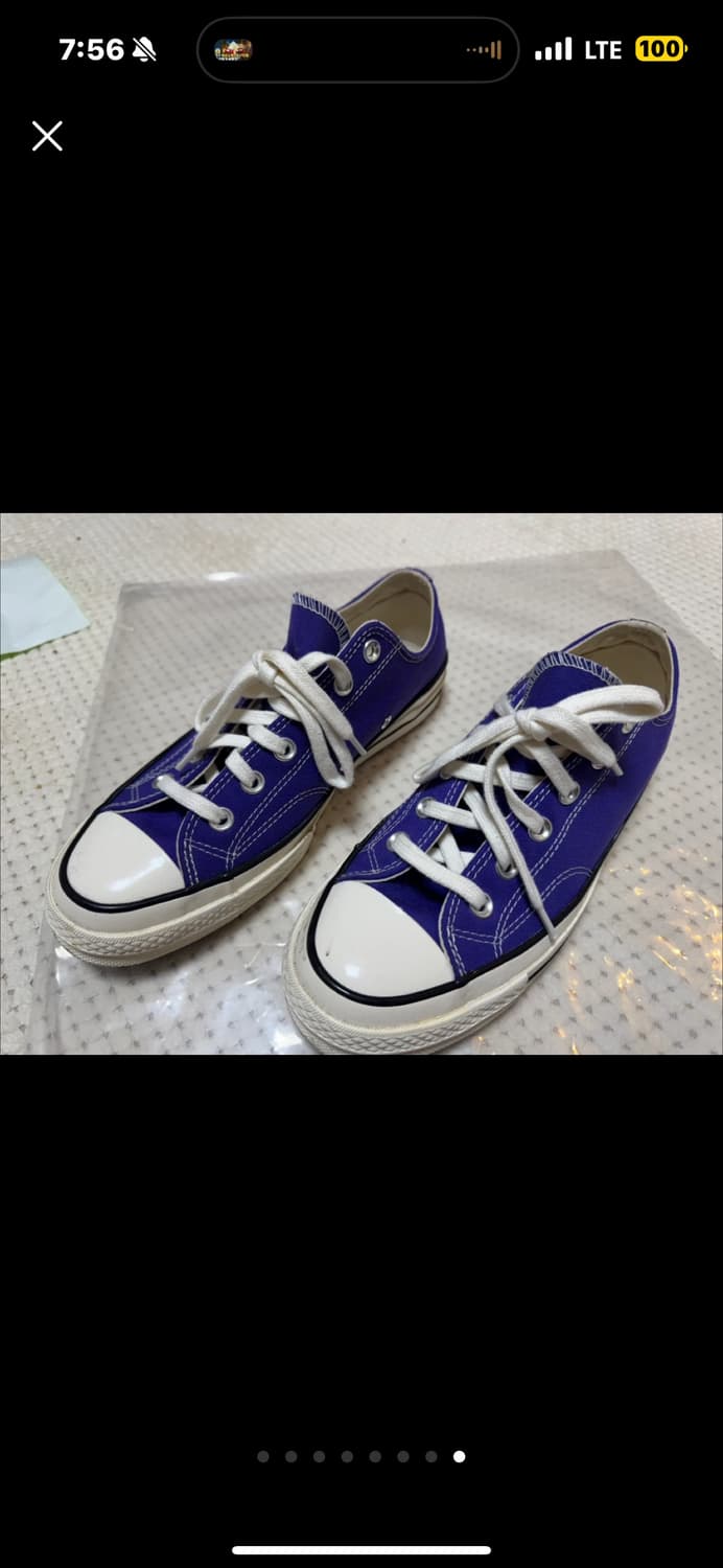 컨버스 척 테일루 로우 퍼플 260 상품이미지1