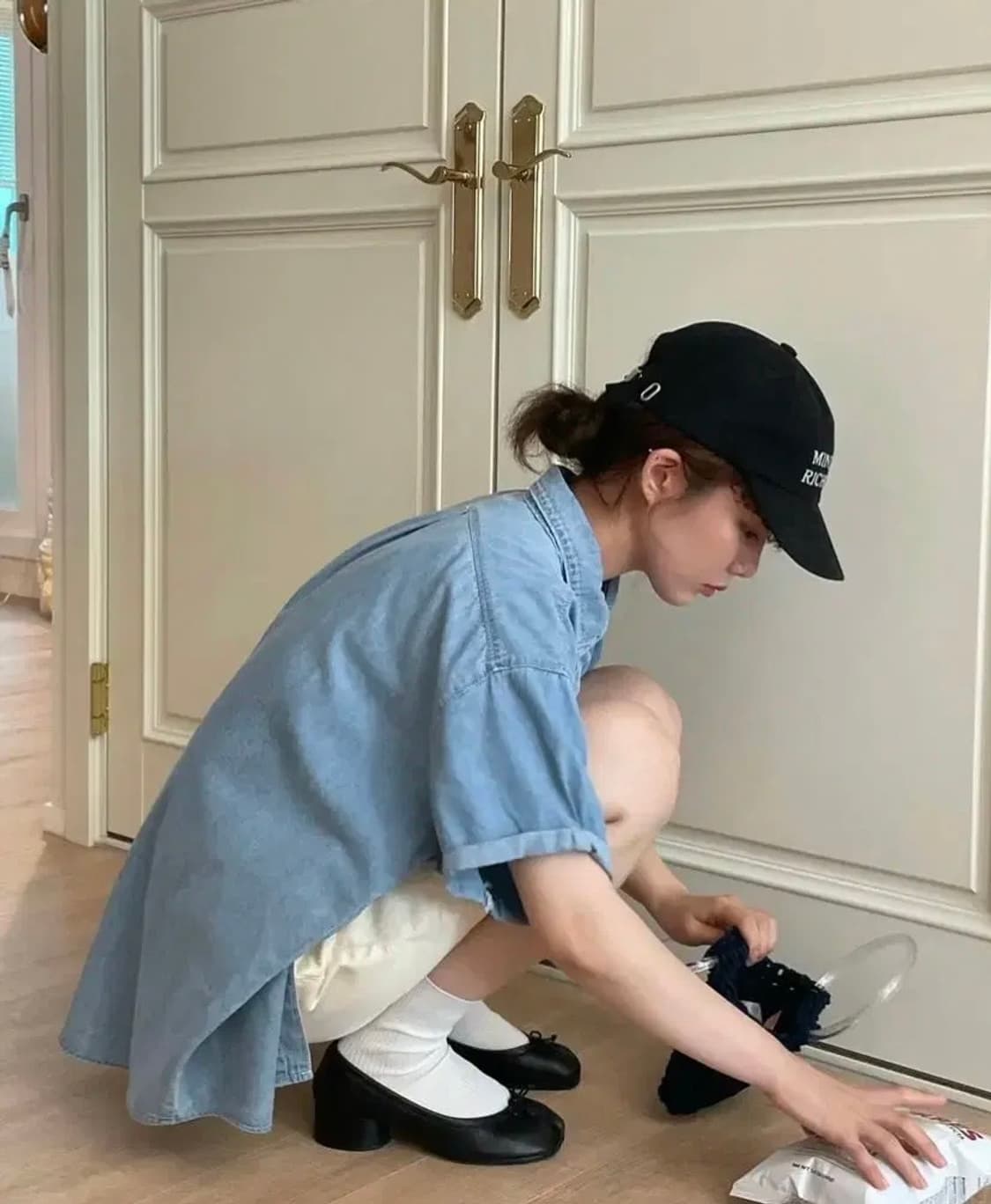 리넨느 워싱 롤업 셔츠NB 상품이미지3