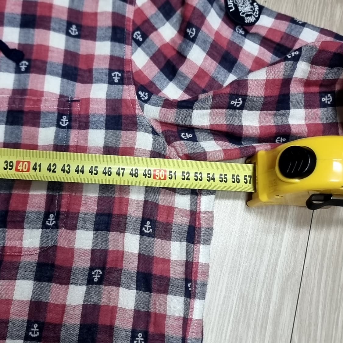 일본제 시나코바 앵커 체크 후드 셔츠(100) 상품이미지9