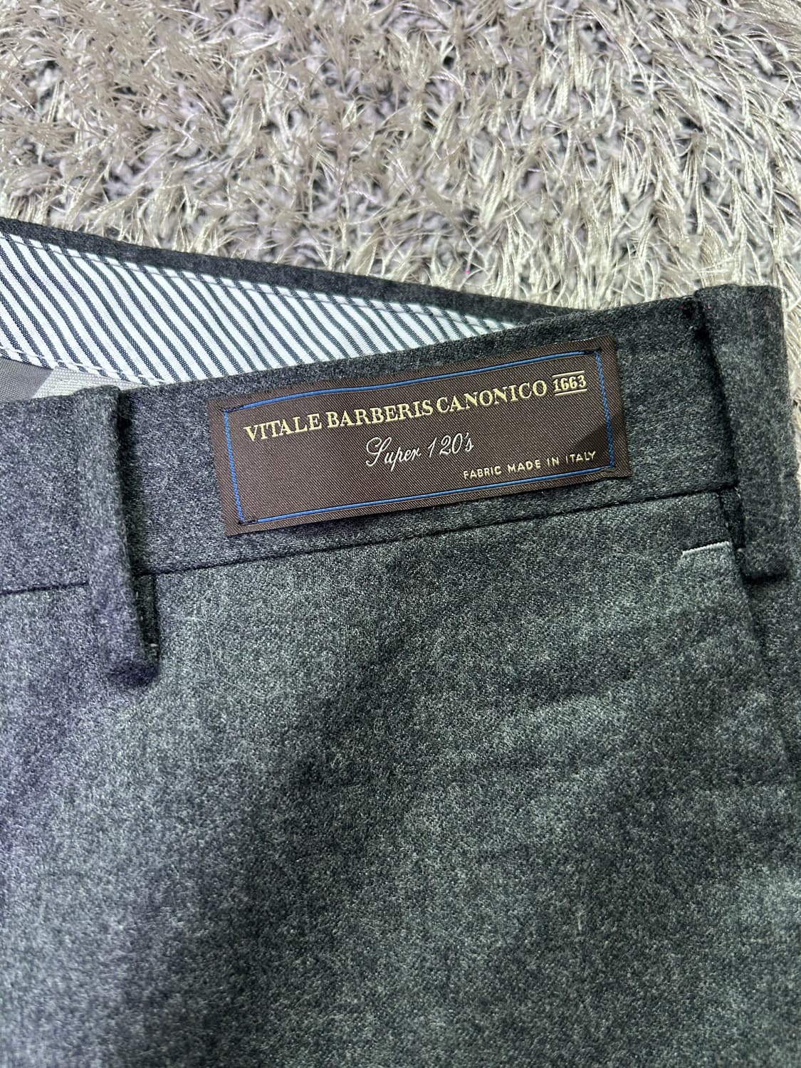 일본판 DOCLASSE 이태리제원단 슈퍼 120 울 슬랙스 34사이즈 상품이미지3
