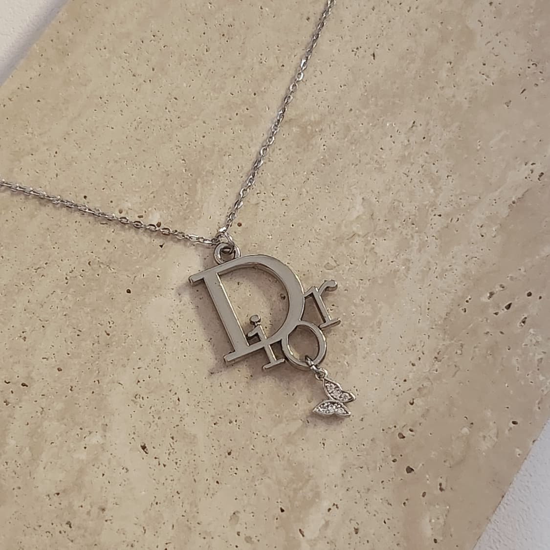 디올 오블리크 버터플라이 목걸이 빈티지 업사이클링  상품이미지3