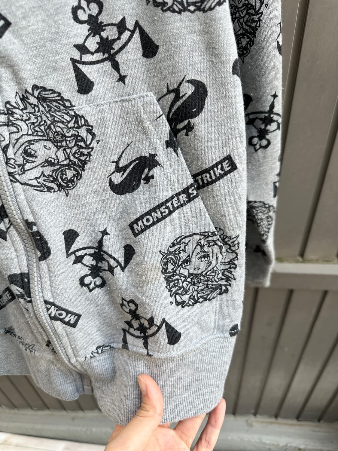 MONSTER STRIKE graphic printing hoodie 상품이미지3