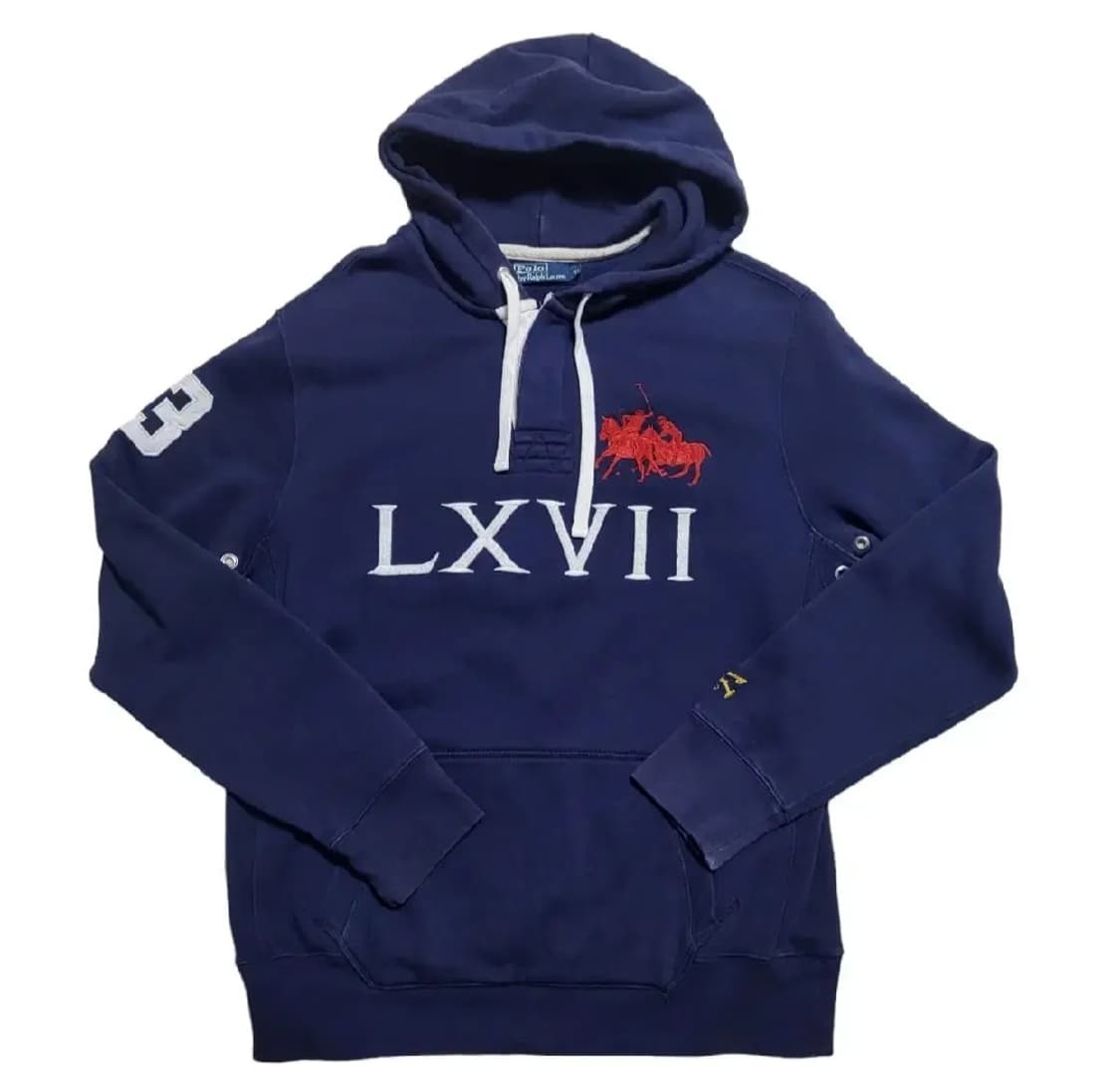 (XL) 90s 폴로랄프로렌후드티 폴로듀얼매치 폴로빅로고 상품이미지2